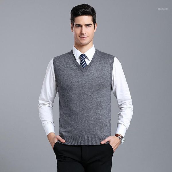 autumn & winter vest male 2019 new solid color business men sleeveless cashmere sweater v collar1, Black;white
autumn & winter vest male 2019 new solid color business men sleeveless cashmere sweater v collar1, Black;white