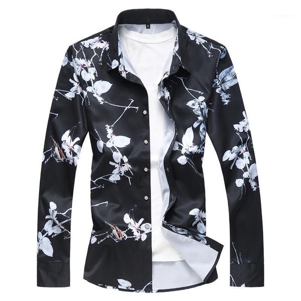 2020 new breathable hawaiian shirt camisa masculina casual slim male printed long sleeve shirt plus size -7xl1, White;black
2020 new breathable hawaiian shirt camisa masculina casual slim male printed long sleeve shirt plus size -7xl1, White;black