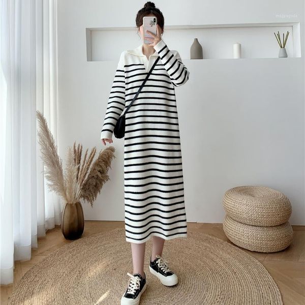 paragraph will firm offers long loose collar stripe mao qiu dong garments knitted dress1, Black;gray
paragraph will firm offers long loose collar stripe mao qiu dong garments knitted dress1, Black;gray