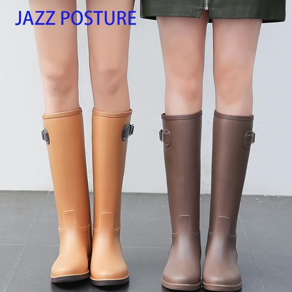 women knee-high rain boot ladies waterproof rubber comfortable boots outdoor shoes female rain boots z712, Black
women knee-high rain boot ladies waterproof rubber comfortable boots outdoor shoes female rain boots z712, Black