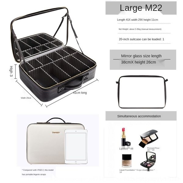 0etw2 cosmetic large cosmetic travel capacity with storage box mirror shockproof bag portable portable multifunctional travel partition bag
0etw2 cosmetic large cosmetic travel capacity with storage box mirror shockproof bag portable portable multifunctional travel partition bag