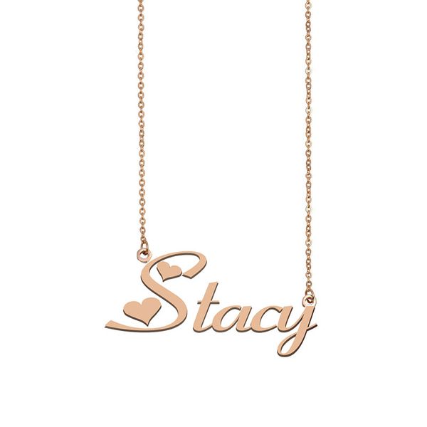 Stacy Name Necklace Custom Nameplate Pendant for Women Girls Birthday Gift Kids Best Friends Jewelry 18k Gold Plated Stainless Steel, Silver
Stacy Name Necklace Custom Nameplate Pendant for Women Girls Birthday Gift Kids Best Friends Jewelry 18k Gold Plated Stainless Steel, Silver