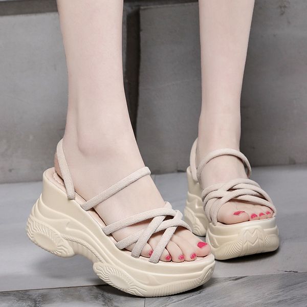 rimocy ladies comfort wedge heel sandals summer 2020 solid flock high platform shoes women casual chunky gladiator sandals mujer t200801, Black
rimocy ladies comfort wedge heel sandals summer 2020 solid flock high platform shoes women casual chunky gladiator sandals mujer t200801, Black