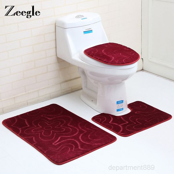 a-eco-friendly 3pcs/set home bathroom door pad set soft coral fleece bath pedestal mat toilet washable floor rugs carpets 
a-eco-friendly 3pcs/set home bathroom door pad set soft coral fleece bath pedestal mat toilet washable floor rugs carpets