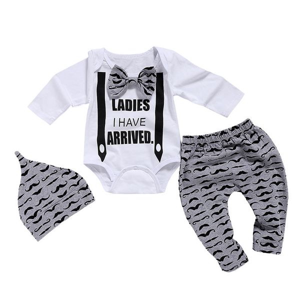 newborn clothing set baby boys clothes set 3pcs bow tie infant clothes 0-18 months moustache print cute long sleeve baby set d35 y200323, White
newborn clothing set baby boys clothes set 3pcs bow tie infant clothes 0-18 months moustache print cute long sleeve baby set d35 y200323, White