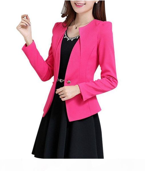imc new fashion spring women slim blazer feminino coat casual jacket long sleeve one button suit white ladies blazers work wear, White;black 
imc new fashion spring women slim blazer feminino coat casual jacket long sleeve one button suit white ladies blazers work wear, White;black
