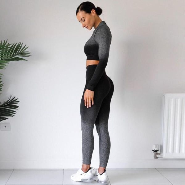 yoga outfits women seamless set gym high waist leggings t-shirts suit long sleeve fitness workout sport running sportswear, White;red
yoga outfits women seamless set gym high waist leggings t-shirts suit long sleeve fitness workout sport running sportswear, White;red
