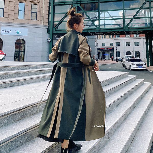 2020 new spring autumn fashion double-breasted coat woman long hit color windbreaker loose fit bandage trench female fy162 1031, Tan;black
2020 new spring autumn fashion double-breasted coat woman long hit color windbreaker loose fit bandage trench female fy162 1031, Tan;black