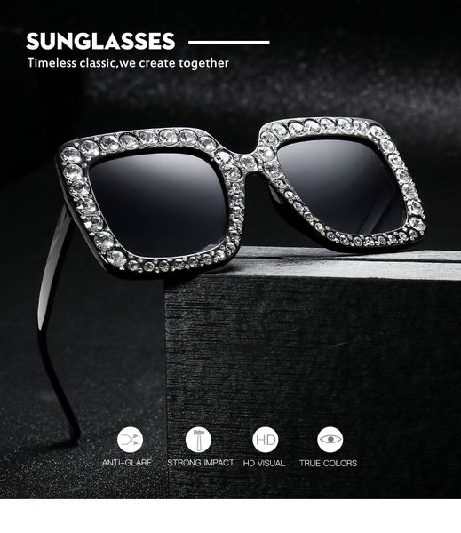 fashion sunglasses oversized square rhinestone sunglasses women 2019 new fashion pink shades for women big sun glasses uv400, White;black
fashion sunglasses oversized square rhinestone sunglasses women 2019 new fashion pink shades for women big sun glasses uv400, White;black