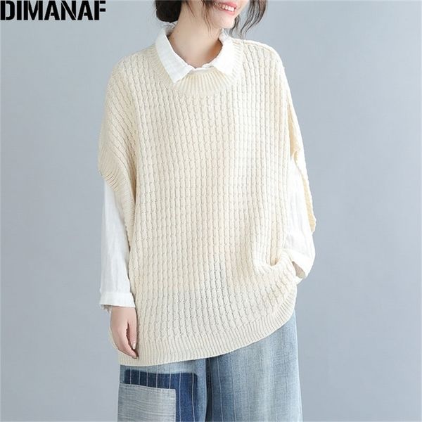 dimanaf plus women autumn sweaters vest large size knitting big female lady o-neck pullovers loose outerwear shirts y201128, White;black
dimanaf plus women autumn sweaters vest large size knitting big female lady o-neck pullovers loose outerwear shirts y201128, White;black