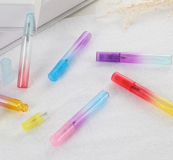 2022 new 8ml plastic sprayer gradient color perfume bottle sample perfume bottles mini mini empty portable travel perfumes
2022 new 8ml plastic sprayer gradient color perfume bottle sample perfume bottles mini mini empty portable travel perfumes