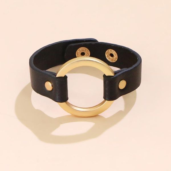 bangle kirykle women bracelet gold ring style leather simple rivet accessories jewelry gifts1, Black
bangle kirykle women bracelet gold ring style leather simple rivet accessories jewelry gifts1, Black