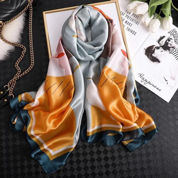 yulaili trendy silk scarves women foulard scarf ladies classy chiffon shawl female soft beach wrap muffler pareo, Blue;gray
yulaili trendy silk scarves women foulard scarf ladies classy chiffon shawl female soft beach wrap muffler pareo, Blue;gray
