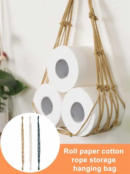 hanging cotton rope holder for toilet paper magazine books holder home l storage hanging basket rack bathroom decor
hanging cotton rope holder for toilet paper magazine books holder home l storage hanging basket rack bathroom decor