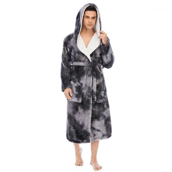 men colorful tie-dye coral fleece double pockets thick loose hooded robe sets sleepwear fashion new nightgowns home clothes #31, Black;brown
men colorful tie-dye coral fleece double pockets thick loose hooded robe sets sleepwear fashion new nightgowns home clothes #31, Black;brown