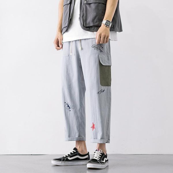 2021 men harajuku streetwear harem pants summer man korean cargo pants male patchwork cotton beige casual joggers m-xxxl1, Black
2021 men harajuku streetwear harem pants summer man korean cargo pants male patchwork cotton beige casual joggers m-xxxl1, Black