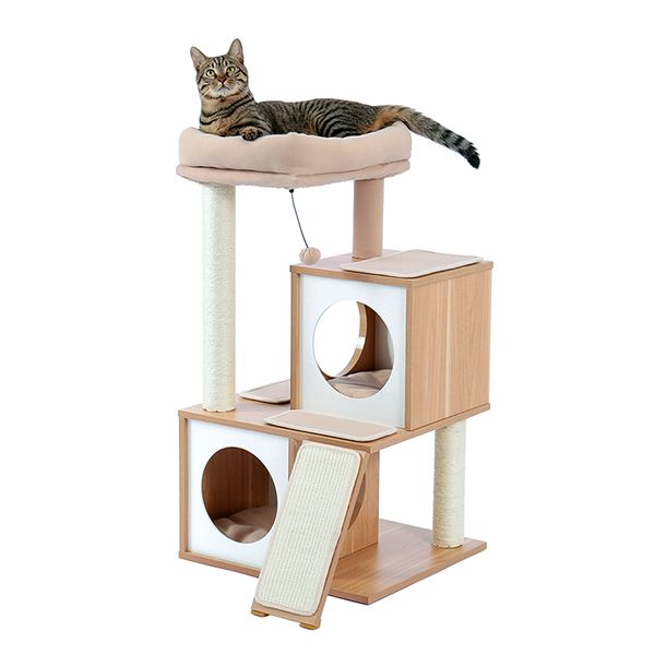 us stock cat tree multi-level cat tower furniture with spacious perch fully wrapped sisal scratching posts and replaceable dangling balls
us stock cat tree multi-level cat tower furniture with spacious perch fully wrapped sisal scratching posts and replaceable dangling balls