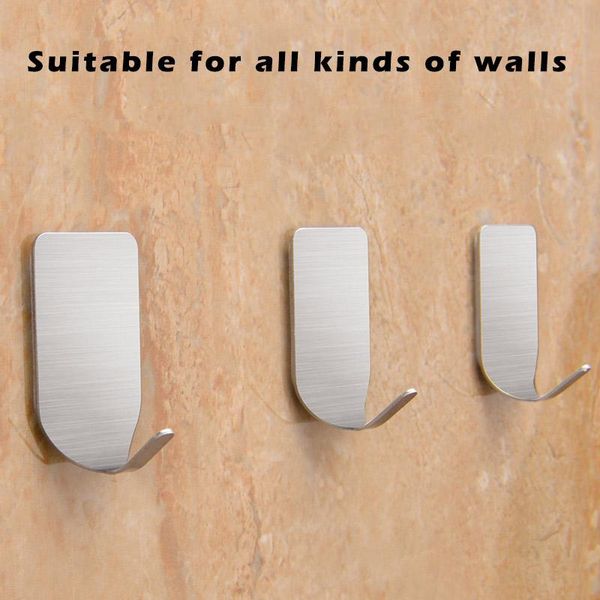 hooks & rails 4 pcs wall hook adhesive stainless steel with tape for home office kitchen bathroom fp8 no23
hooks & rails 4 pcs wall hook adhesive stainless steel with tape for home office kitchen bathroom fp8 no23