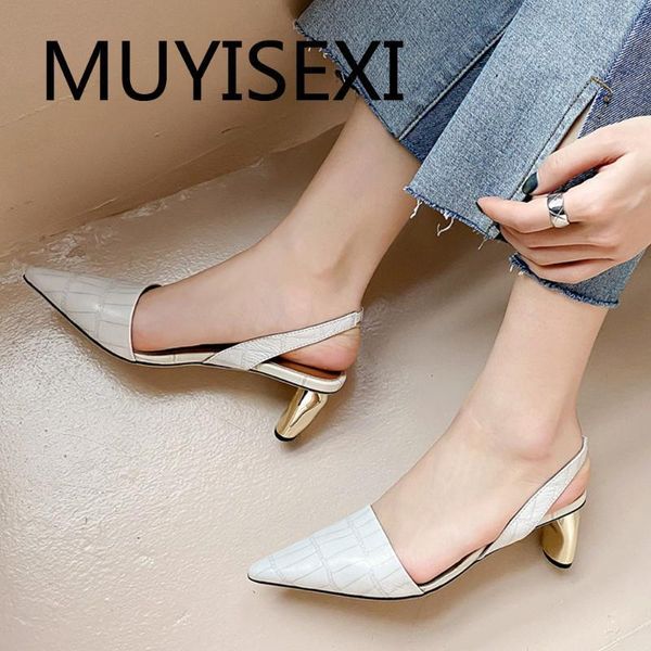 slingbacks 5cm high heel pointed toe women pumps genuine leather spring summer fashion office work shoes af21 muyisexi1, Black
slingbacks 5cm high heel pointed toe women pumps genuine leather spring summer fashion office work shoes af21 muyisexi1, Black