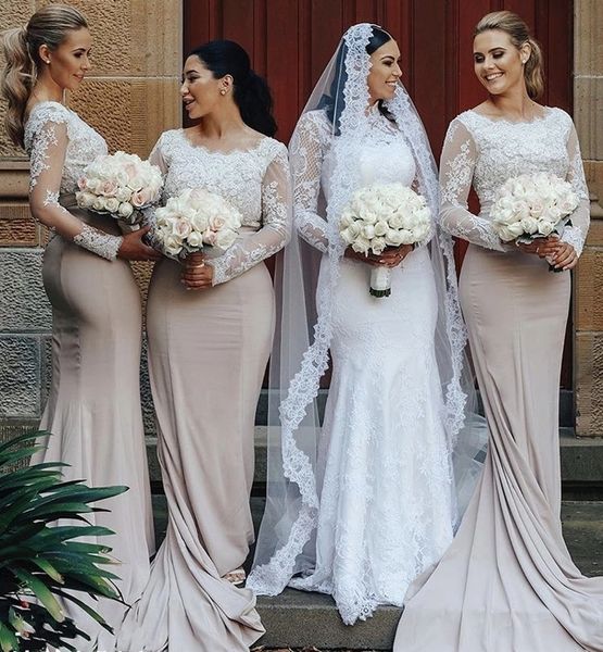 vintage lace long sleeves lace applique mermaid bridesmaid dresses long women wedding guest party prom gowns 2021, White;pink
vintage lace long sleeves lace applique mermaid bridesmaid dresses long women wedding guest party prom gowns 2021, White;pink