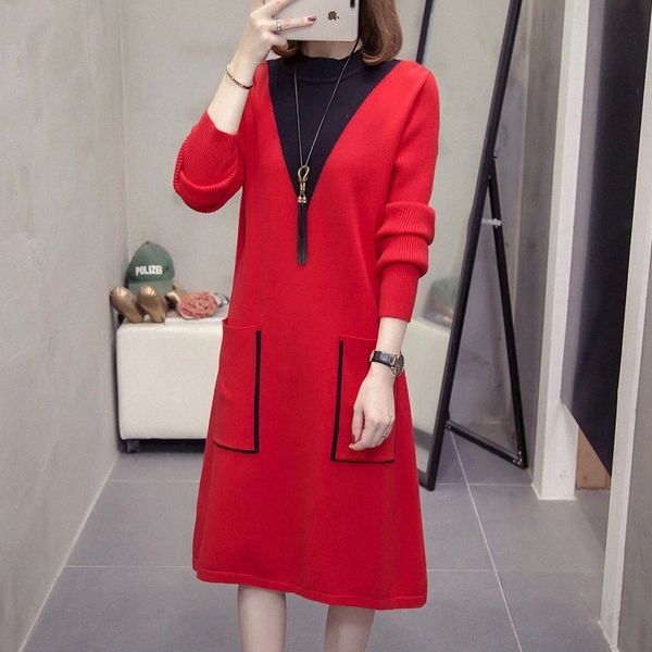 2020 autumn and winter sweater dress female fat sister light luxury high-end ladies temperament knitted skirt female elegant #k14t, Black;gray
2020 autumn and winter sweater dress female fat sister light luxury high-end ladies temperament knitted skirt female elegant #k14t, Black;gray