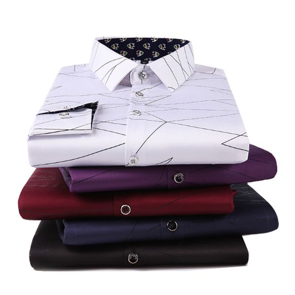 korean fashion men clothing casual long sleeve shirt regular fit printed button down social white black shirts 4xl 5xl 1022
korean fashion men clothing casual long sleeve shirt regular fit printed button down social white black shirts 4xl 5xl 1022
