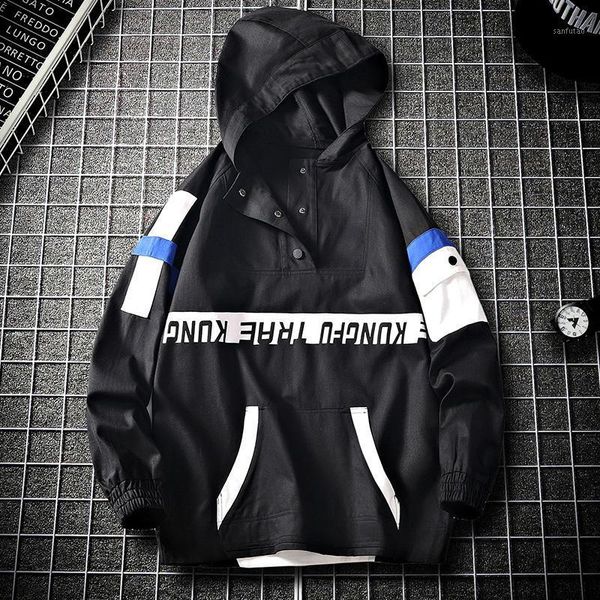 yasuogji new 2020 autumn hip hop half single breasted pullover jacket men casual loose hooded jacket men windbreaker for1, Black;brown
yasuogji new 2020 autumn hip hop half single breasted pullover jacket men casual loose hooded jacket men windbreaker for1, Black;brown