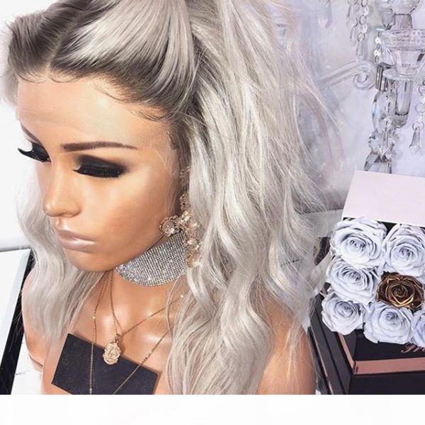 fashion body wave short wig 180% density heat resistant hair synthetic lace front wig with baby hair ombre grey wigs for black women
fashion body wave short wig 180% density heat resistant hair synthetic lace front wig with baby hair ombre grey wigs for black women