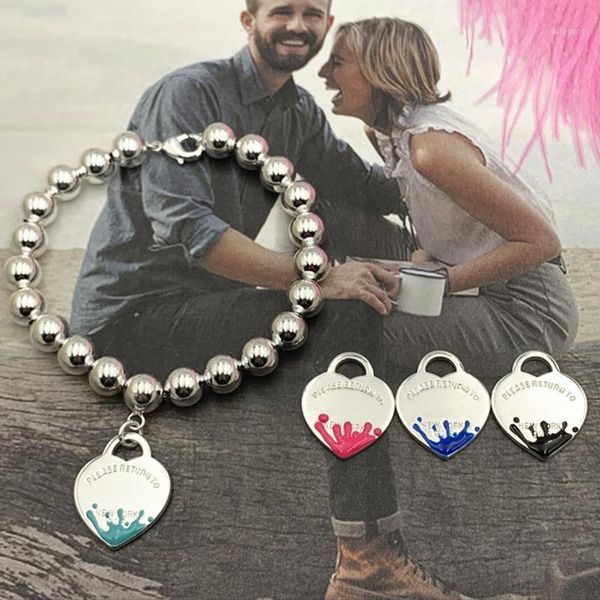 charm bracelets original model s925 silvers fashion spray heart-shaped beaded (8mm) bracelet men women logo fine jewelry holiday gift1, Golden;silver
charm bracelets original model s925 silvers fashion spray heart-shaped beaded (8mm) bracelet men women logo fine jewelry holiday gift1, Golden;silver