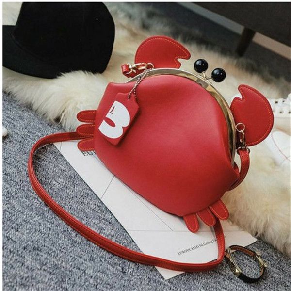 fashion stylish cross body ladys cute cartoon animal crab handbag satchel shoulder totes bag new 2020, Black;red
fashion stylish cross body ladys cute cartoon animal crab handbag satchel shoulder totes bag new 2020, Black;red