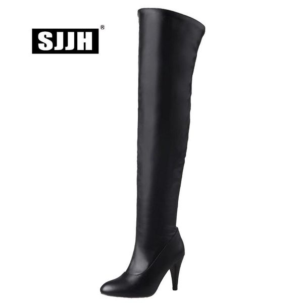 boots sjjh women stiletto long riding with point toe over-the-knee zip plush comfort fashion shoes large size q349, Black
boots sjjh women stiletto long riding with point toe over-the-knee zip plush comfort fashion shoes large size q349, Black