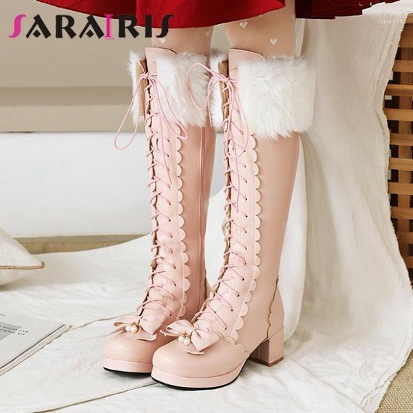 sarairis big size 30-43 ladies winter warm fur sweet boots knee high boots women round toe chunky heels zip plush shoes woman1, Black
sarairis big size 30-43 ladies winter warm fur sweet boots knee high boots women round toe chunky heels zip plush shoes woman1, Black