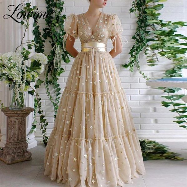 champagne v-neck short sleeves long evening dress 2020 a-line evening gowns dubai elegant prom dresses women dress for party, White;black
champagne v-neck short sleeves long evening dress 2020 a-line evening gowns dubai elegant prom dresses women dress for party, White;black