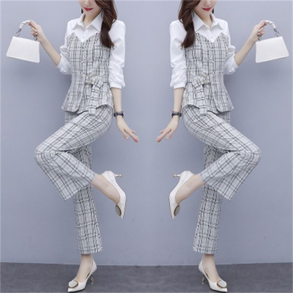 goddess two sets of trousers plaid luxury piece femme arise women's 7n26, White
goddess two sets of trousers plaid luxury piece femme arise women's 7n26, White