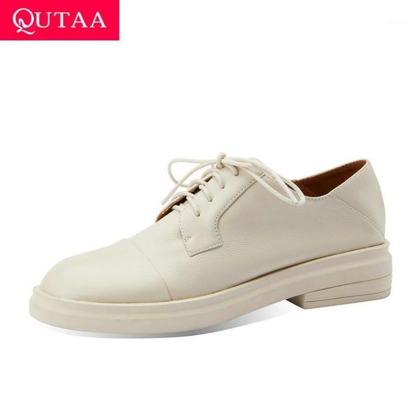 dress shoes qutaa 2021 square heel quality cow leather comfort women single casual round toe lace up concise ladies pumps size 34-391, Black
dress shoes qutaa 2021 square heel quality cow leather comfort women single casual round toe lace up concise ladies pumps size 34-391, Black