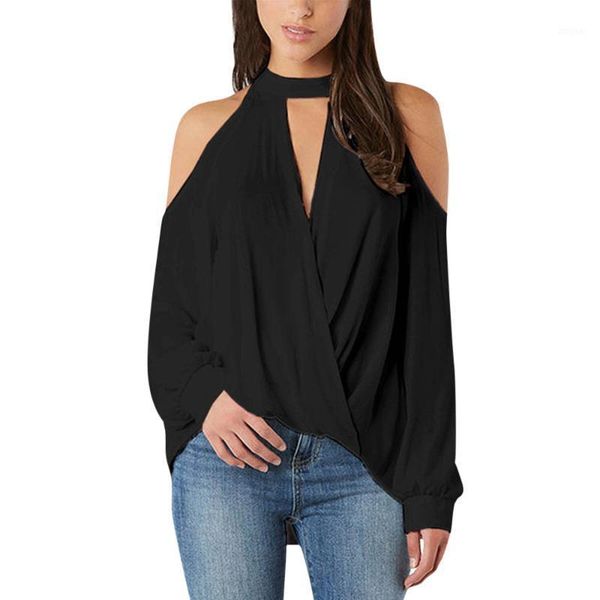 women deep v-neck chiffon blouse shirt autumn elegant off shoulder blouse office lady long sleeve donne #s111, White
women deep v-neck chiffon blouse shirt autumn elegant off shoulder blouse office lady long sleeve donne #s111, White