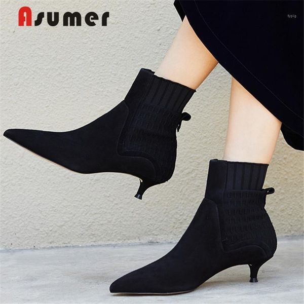boots asumer 2021 thin low heels women brand cow suede leather autumn shoes black dress ankle for women1
boots asumer 2021 thin low heels women brand cow suede leather autumn shoes black dress ankle for women1