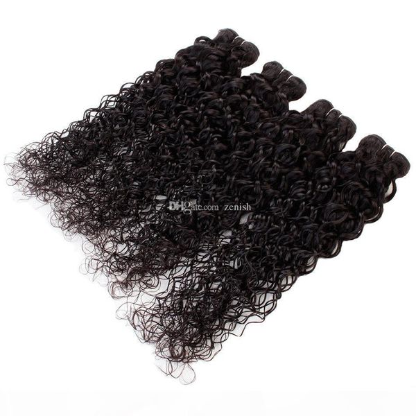 wholesale brazilian virgin hair water wave 4 bundles 400g color 1b peruvian human hair weaves deals raw virgin indian remy hair extensions, Black
wholesale brazilian virgin hair water wave 4 bundles 400g color 1b peruvian human hair weaves deals raw virgin indian remy hair extensions, Black