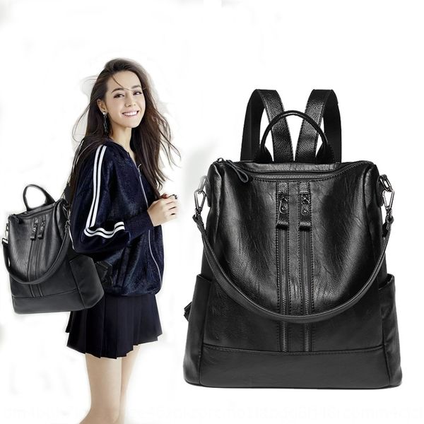 2020 new korean style fashionable backpack simple women's bag backpacklightweight bag leisure travel large capacity soft leather backpa
2020 new korean style fashionable backpack simple women's bag backpacklightweight bag leisure travel large capacity soft leather backpa
