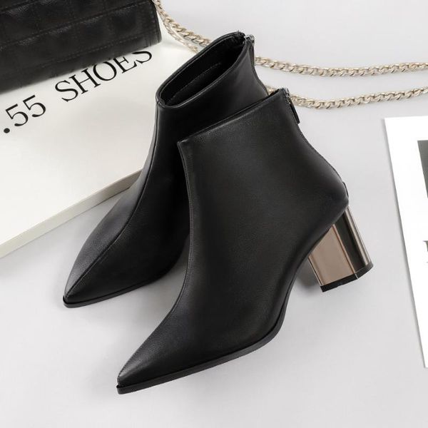 martin boots women's plus velvet short boots autumn and winter chunky heel pointed high heel shoes lady shoes -40, Black
martin boots women's plus velvet short boots autumn and winter chunky heel pointed high heel shoes lady shoes -40, Black