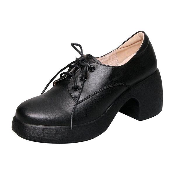 retro women genuine leather thick high heels pumps platform shoes woman corss-tied rome style pumps women shoes, Black
retro women genuine leather thick high heels pumps platform shoes woman corss-tied rome style pumps women shoes, Black