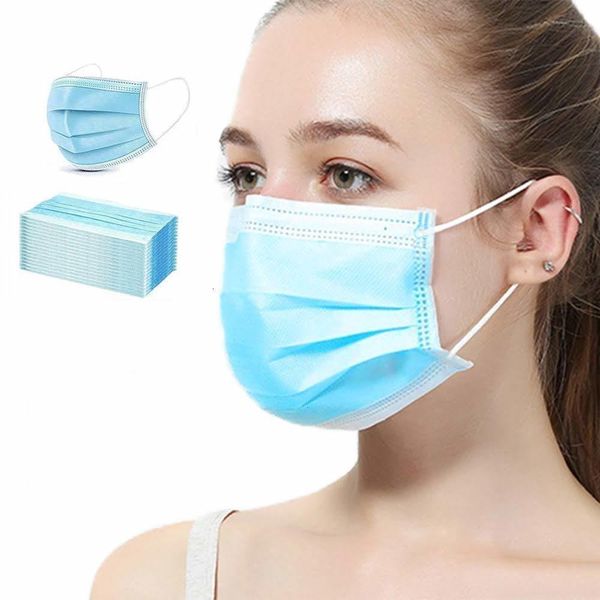 3-ply disposable safety face masks face - mask disposable elastic earloop blue 50pcs
3-ply disposable safety face masks face - mask disposable elastic earloop blue 50pcs