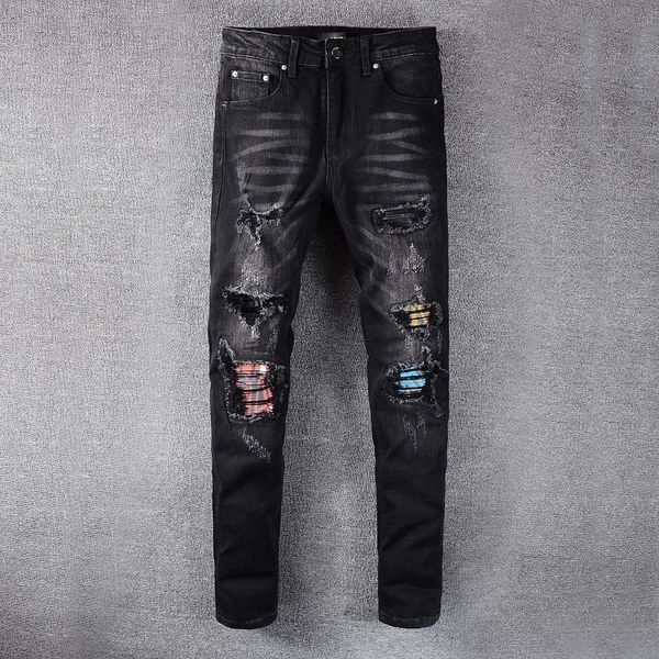 dibiv knee color new knee denim 638 patch men's hole color patch hole new men's ankle pants denim ankle pants 638 yzwe2, Blue
dibiv knee color new knee denim 638 patch men's hole color patch hole new men's ankle pants denim ankle pants 638 yzwe2, Blue