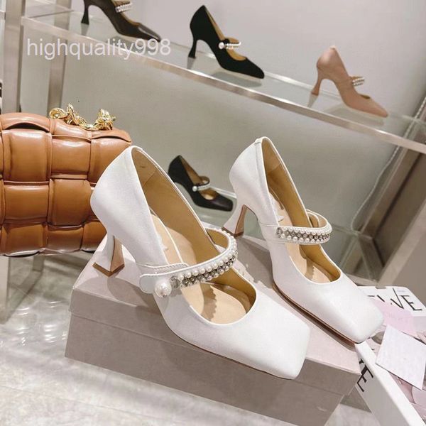 dress shoes high end quality early spring square head pearl high-heeled sandals women's versatile mary jane single shoes women, Black
dress shoes high end quality early spring square head pearl high-heeled sandals women's versatile mary jane single shoes women, Black