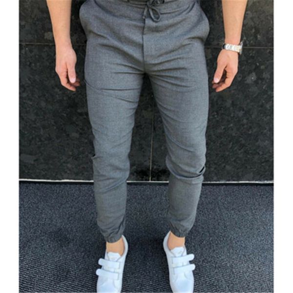 mens solid color skinny pants fashion occident trend hip hop drawstring jogging pants spring male new fitness casual sports slim trousers, Black
mens solid color skinny pants fashion occident trend hip hop drawstring jogging pants spring male new fitness casual sports slim trousers, Black