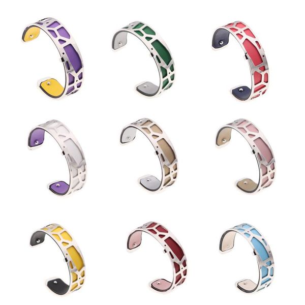 15mm giraffe reversible leather bracelet interchangeable bracelet bangles with silver color cuff bangles femme bijoux, Black
15mm giraffe reversible leather bracelet interchangeable bracelet bangles with silver color cuff bangles femme bijoux, Black