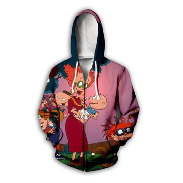 new fashion men women cartoon rugrats 90's funny 3d printed hoodies coat zipper jacket streetwear hk013 
new fashion men women cartoon rugrats 90's funny 3d printed hoodies coat zipper jacket streetwear hk013