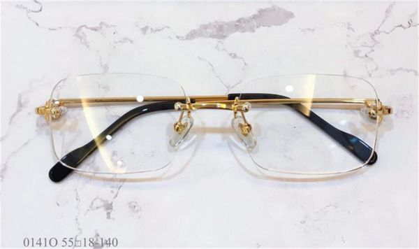 wholesale new fashion design optical glasses 0141 retro metal rimless transparent lens business style retro classic transparent glasses, Black
wholesale new fashion design optical glasses 0141 retro metal rimless transparent lens business style retro classic transparent glasses, Black