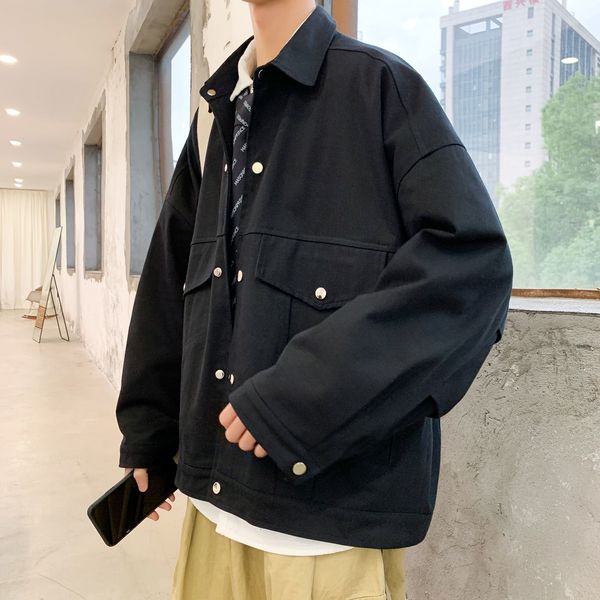 spring 2021 men's and winter new size m-2xl pocket work done jacket fashion young clothes 6pkc, Black;brown
spring 2021 men's and winter new size m-2xl pocket work done jacket fashion young clothes 6pkc, Black;brown