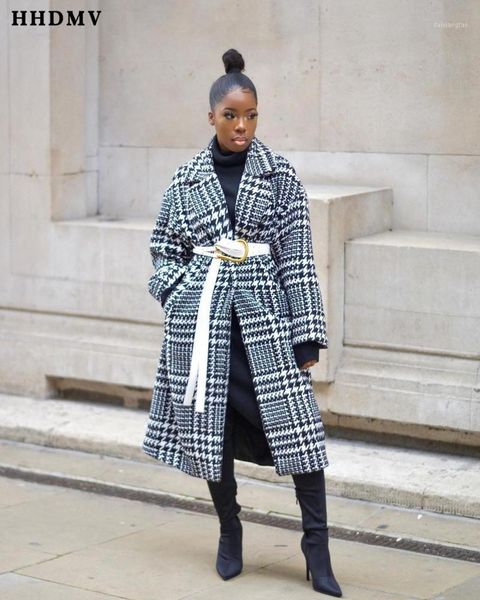 hhdmv 2020 winter women fashion new high street style long woolen cloth coat long sleeve lapel plaid woolen cloth coat1, Black
hhdmv 2020 winter women fashion new high street style long woolen cloth coat long sleeve lapel plaid woolen cloth coat1, Black